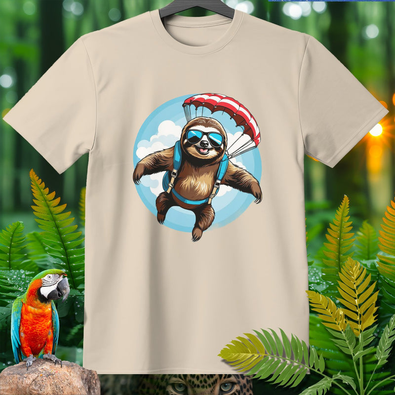 Skydiving Sloth Sleep  ~ T-Shirt ~ a 7 Animal Facts So Weird They Can't Be Real pick
