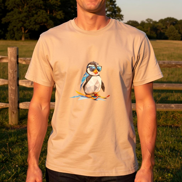 lifestyle scene ~ Cool Penguin Slider ~ Everyday Supersoft T-shirt
