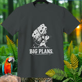 T-shirt with cartoon mouse carrying large cheese block and text 