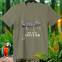 T-shirt with sleeping leopard graphic and "Do Not Disturb" text.