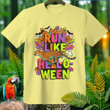 Yellow t-shirt with 
