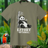 Panda sitting by bamboo with 