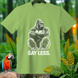 T-shirt with a white gorilla graphic and 