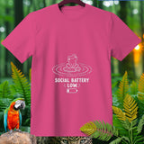 Pink t-shirt with a frog graphic and 
