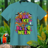 Teal t-shirt with a cheetah and 