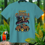 Teal t-shirt with 
