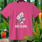 Pink t-shirt with illustration of a mouse carrying a large piece of cheese, text reads 