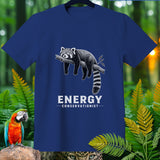 Navy blue t-shirt with red panda design and 
